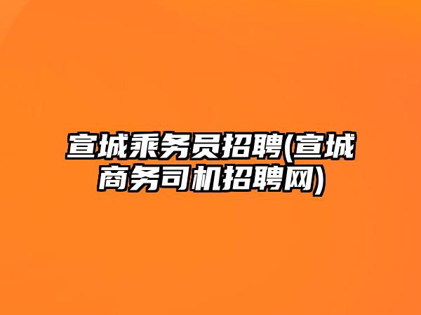 宣城乘務(wù)員招聘(宣城商務(wù)司機招聘網(wǎng))