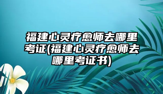 福建心靈療愈師去哪里考證(福建心靈療愈師去哪里考證書)